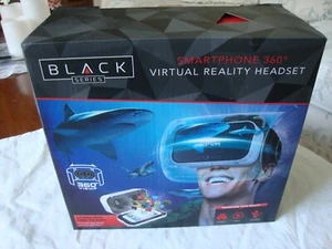 Virtual Reality Headset Smartphone 360 VR Android Apple Black Open Box New - Picture 1 of 4