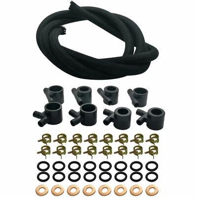 Kit de línea de retorno de combustible inyector diésel Ford F250 F350 V8 7,3 L 1988-1994 Foto 1 de 4
