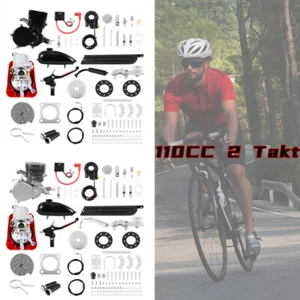 110CC 2 Takt Motorisierte Gas Moteur Fahrrad Benzin Hilfsmotor Bike Engine Kit - Bild 1 von 13