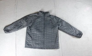 The North Face Puffer Mens XXL Gray Quilted Thermoball Smooth Sleeves Zip Up - Picture 1 of 10