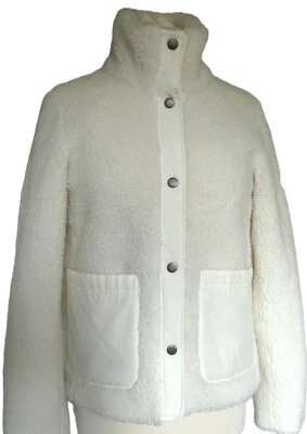 Chaqueta corta Barbour Netley polar blanca Coast to Country talla 6 EE. UU. Foto 1 de 4