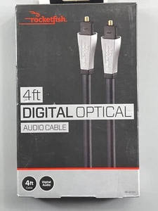 Rocketfish 4ft Toslink Optical Audio Cable for surround sound TV Cable soundbar - Picture 1 of 2