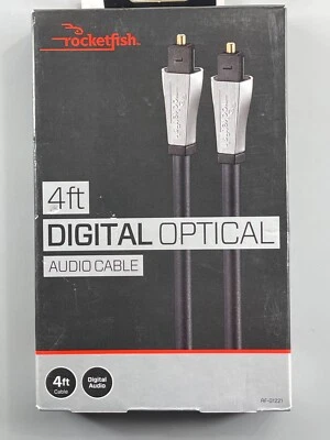 Rocketfish 4ft Toslink Optical Audio Cable for surround sound TV Cable soundbar - Image 1 of 2