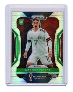Novato Marcelo Flores 2022 Copa Mundial Panini Prizm #146 Hiper Paralelo México - Imagen 1 de 2