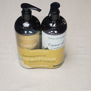 Beauty Untouched Replenishing Castor Oil Shampoo & Conditioner 7+ Oils 64 fl oz