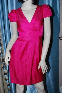 NANETTE LEPORE PINK SILK DRESS SZ 0 PERFECT! - Picture 1 of 4