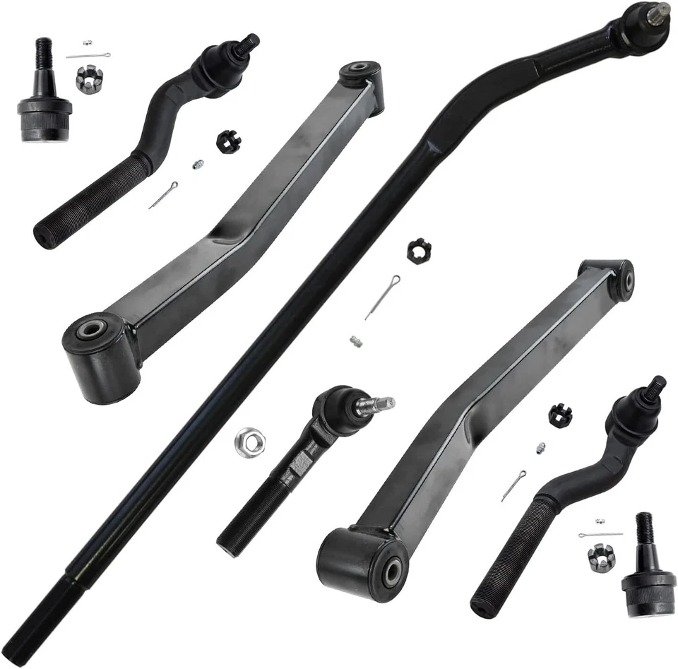 Front Lower Control Arms Inner & Outer Tie Rods for 2007 - 2018 Jeep Wrangler JK - Image 1 of 1