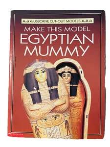 Usborne Model Book Make This Egyptian Mummy Scholastic 1995 First Printing New - Picture 1 of 4