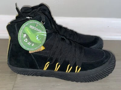 Zapatillas altas híbridas de gamuza negras y amarillas The Legend para hombre talla 9 Foto 1 de 4