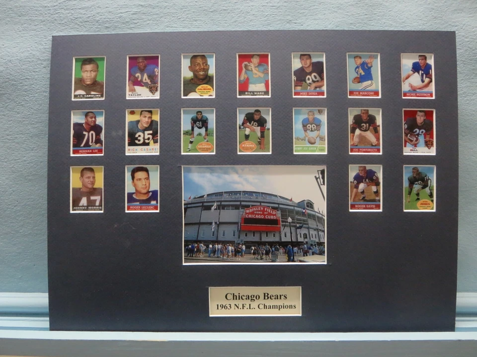 Chicago Bears coached by George Halas & led by Mike Ditka - 1963 NFL Champions   - Image 1 of 1