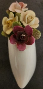 Vintage Coalport Bone China Schuh mit bunten Blumen - Bild 1 von 6