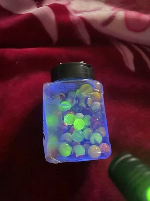 LOTE DE CANICAS DE COLECCIÓN URANIO + CADMIO GRUPO BRILLOS (80) ¡MIRA! Foto 1 de 4