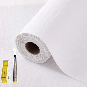 Shelf Liners For Kitchen Cabinets Non Adhesive Drawer Liner 12inX20ft White - Picture 1 of 7