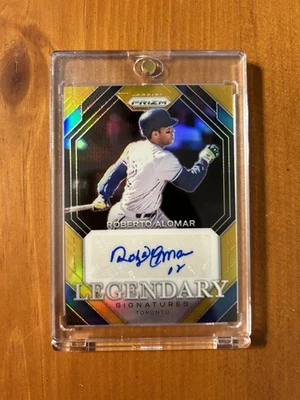 2024 Prizm Baseball Roberto Alomar Legendary Signatures Gold /10! - Image 1 of 2