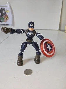 2019 Marvel Captain America with Shield 6" Bend and Flex Figure by Hasbro - Picture 1 of 5