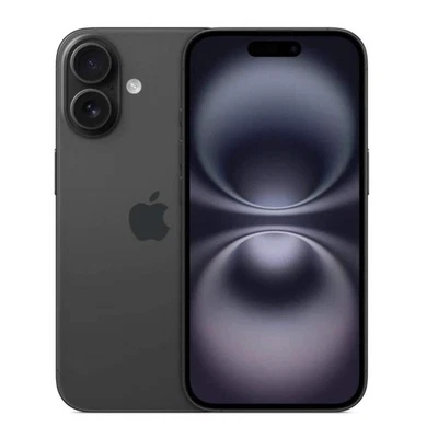 APPLE IPHONE 16 128GB OLED 6.1" BLACK NERO EU MYEK3QL/A - 12MP DUAL ESIM 5G - Immagine 1 di 4