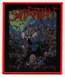 SUFFOCATION-EFFIGY OF THE FORGOTTEN- WOVEN PATCH-RED BORDERS - Picture 1 of 1