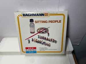 Vintage Sealed Bachmann Plasticville 2914 HO 1/87 Scale Sitting People Figures - Picture 1 of 2