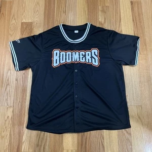 Schaumburg Boomers #24 Black Minor League SGA Button Up Jersey SZ XL - Picture 1 of 5