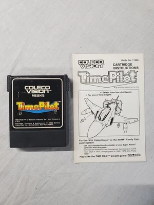 Time Pilot Colecovision Game With Manual Vintage Videogame TESTED  - Image 1 of 2