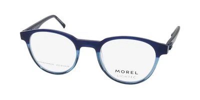 NUEVOS VASOS MOREL LIGHTEC 30305L BB03 PLÁSTICO OVALADO PARA HOMBRE AZUL 48-21-145 BORDE COMPLETO Foto 1 de 4