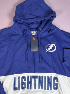 Fanatics Tampa Bay Lightning Hoodie Men’s Size 4XL Blue NWT - Picture 1 of 6