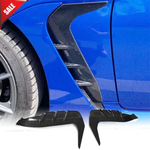 For 2022-2023 BRZ & GR 86 Real Carbon Fiber Front Fender Side Vent Garnish Trims - Picture 1 of 12