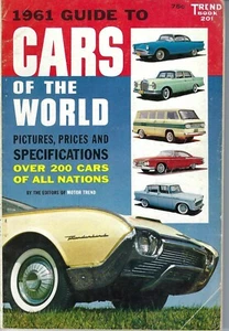 1961 Trend #201 Cars of the World. 128p, 1961 cars. Photos & descriptions. Rare! - Imagen 1 de 3