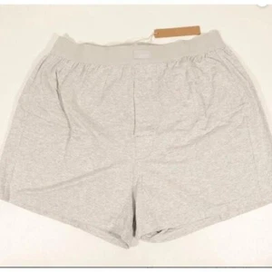 Skims NWT XXS Light Grey Boyfriend Loose /relaxed fit Boxer Shorts lightweight - Picture 1 of 2