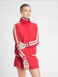 Athleta Sprint Track Jacket Featherweight Stretch Red Size XXS - Picture 1 of 11