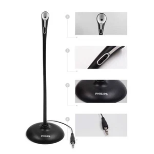Philips SHM1000 Desktop PC Microphone GameLive Conference KTV Desktop Microphone - Picture 1 of 7