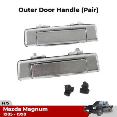 LH+RH Outer Door Handles Fits Mazda B-Series B2000 B2200 B2600 Bravo Ute 1985-98 - Imagem 1 de 4