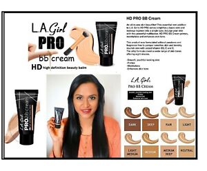 L.A. Girl Pro BB Cream HD High Definition Beauty Balm 30ml- Full Shades