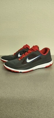 Zapatos de golf Nike para hombre FI Impact talla 11 M sin clavos 611510-005 rojo/gris  Foto 1 de 4