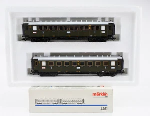 JUEGO DE COCHE DE PASAJEROS MARKLIN HO ESCALA 4261 DRG 1A Y 2DA/3A CLASE #13 188/17 431 - Imagen 1 de 9