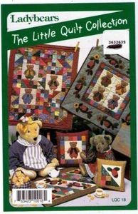 Ladybears - Little Quilt Collection Bären Wandbehang Kissen Kostenloser Versand - Bild 1 von 1