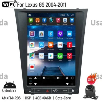 For Lexus GS450 GS350 GS300 GS460 12.1" Car GPS Radio Navigation System 4G+64G - Image 1 of 4