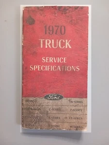 1970 Ford Truck Service Specifications 7202T-70 - Imagen 1 de 2