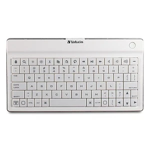 ($0 P&H) Verbatim IPAD Bluetooth Ultra Slim BT Keyboard - White # 97754 - Picture 1 of 4