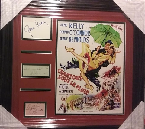 Gene Kelly Donald O'Connor Debbie Reynolds - Singing In The Rain - Signed Cover