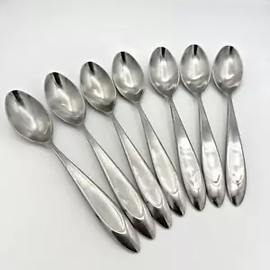 Gourmet Settings STAND BY Satin 7 Oval Soup Place Spoons Stainless Flatware - Picture 1 of 5