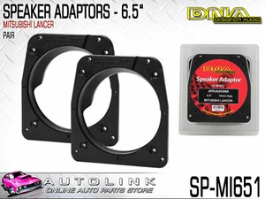 DNA SPEAKER ADAPTORS FOR MITSUBISHI LANCER - 6.5" 10mm HIGH (PAIR) SP-MI651 - Picture 1 of 2