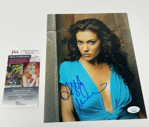 Alyssa Milano 8x10 sexy photo signed autograph with JSA COA - charmed Cover
