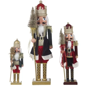 Look de madera Cascanueces Navidad soldado fiesta adorno decorativo tuerca galleta - Imagen 1 de 13