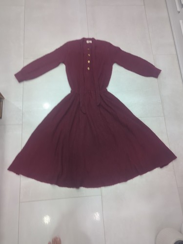 Abito donna vintage Gucci mohair super bambino bordeaux bellissimo! Spedizione Gratuita! CC