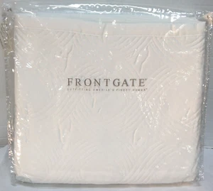 Frontgate Quilted bed Coverlet Cotton polyester fill bedspread quilt KING White - Picture 1 of 5