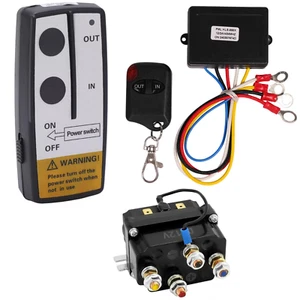 Wireless Winch Remote Control Kit,12V 250A Winch Solenoid Relay Contactor - Picture 1 of 12