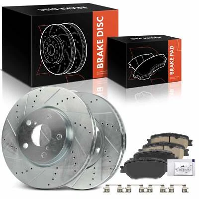 6x Rotores de freno delanteros perforados + pastillas de freno para Lexus GS300 2006 IS250 09-15 Foto 1 de 4