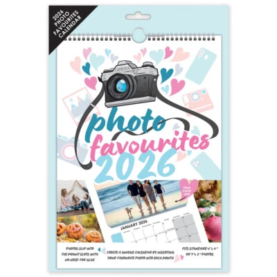 ‎DESIGN GROUP Make Your Own Personalised A4 Photo Calendar 2026 Add Pictures Unique Gift