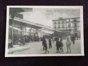 Cartolina Taranto Via Anfiteatro Mercato Coperto Animata RB59 - Picture 1 of 1